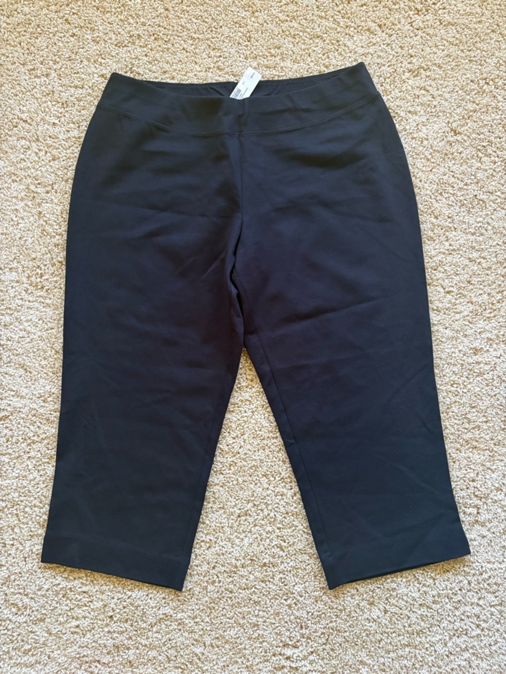 Soma Intimates Perfect Pant Crop Black Pull On Stretch Comfort‎ Pants Size Large